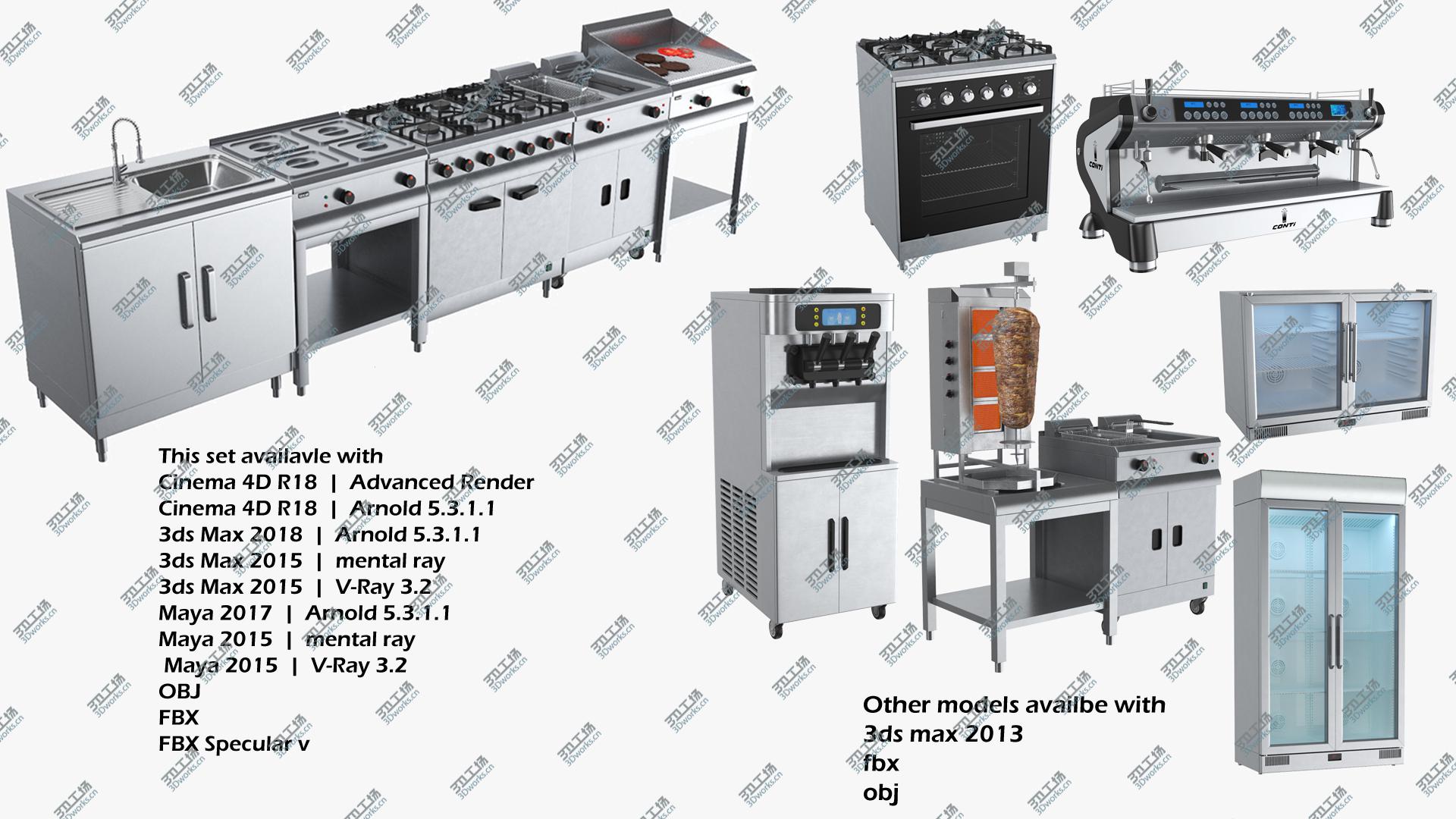 images/goods_img/20210313/3D model Commercial Kitchen Appliances Collection/2.jpg